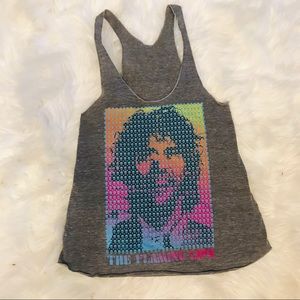Flaming Lips Grey Tank Top Skull Wayne Coyne Tour